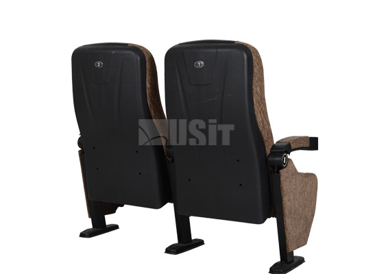 High Strength Plastic Cover Commercial Theater Seating Love Seat Version Arms
