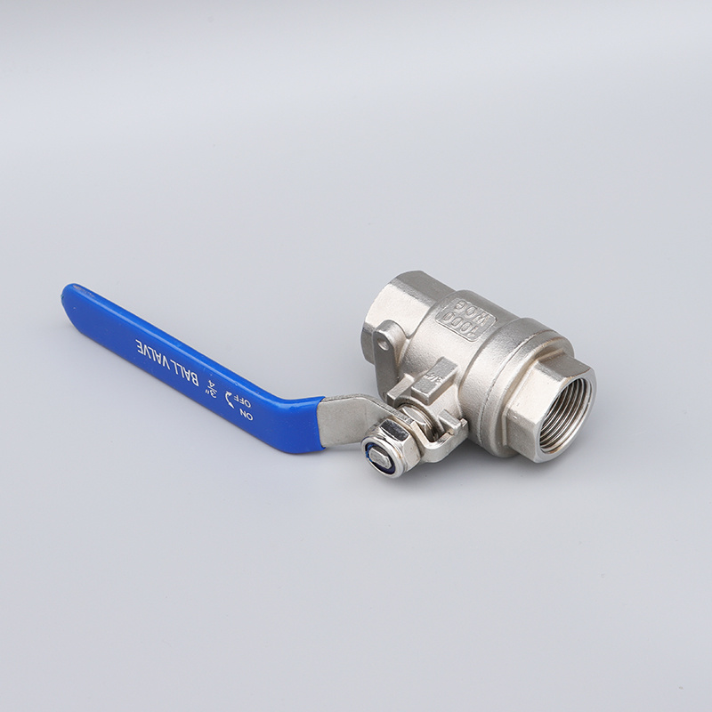 304 Stainless Steel Full Bore Internal Thread 2 Pieces Ball Valve