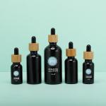 Round 5ml Bamboo Black Essential Oil Dropper Bottle