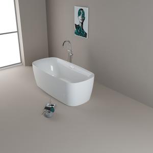 Quality 170x80x58cm Acrylic Soaking Tub With Center Drain wholesale