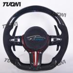 BMW Flat Bottom Carbon Fiber Steering Wheel Easy Installation High Durability
