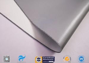 Quality 0.45mm 260℃ Heat Protection Fiberglass Fabric With Silicone Glue One Side wholesale