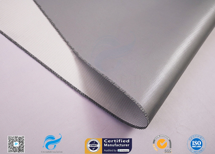 Industrial Fireproof Fiberglass Fabric , 510g Single Side Rubber Coated Fiberglass Fabric