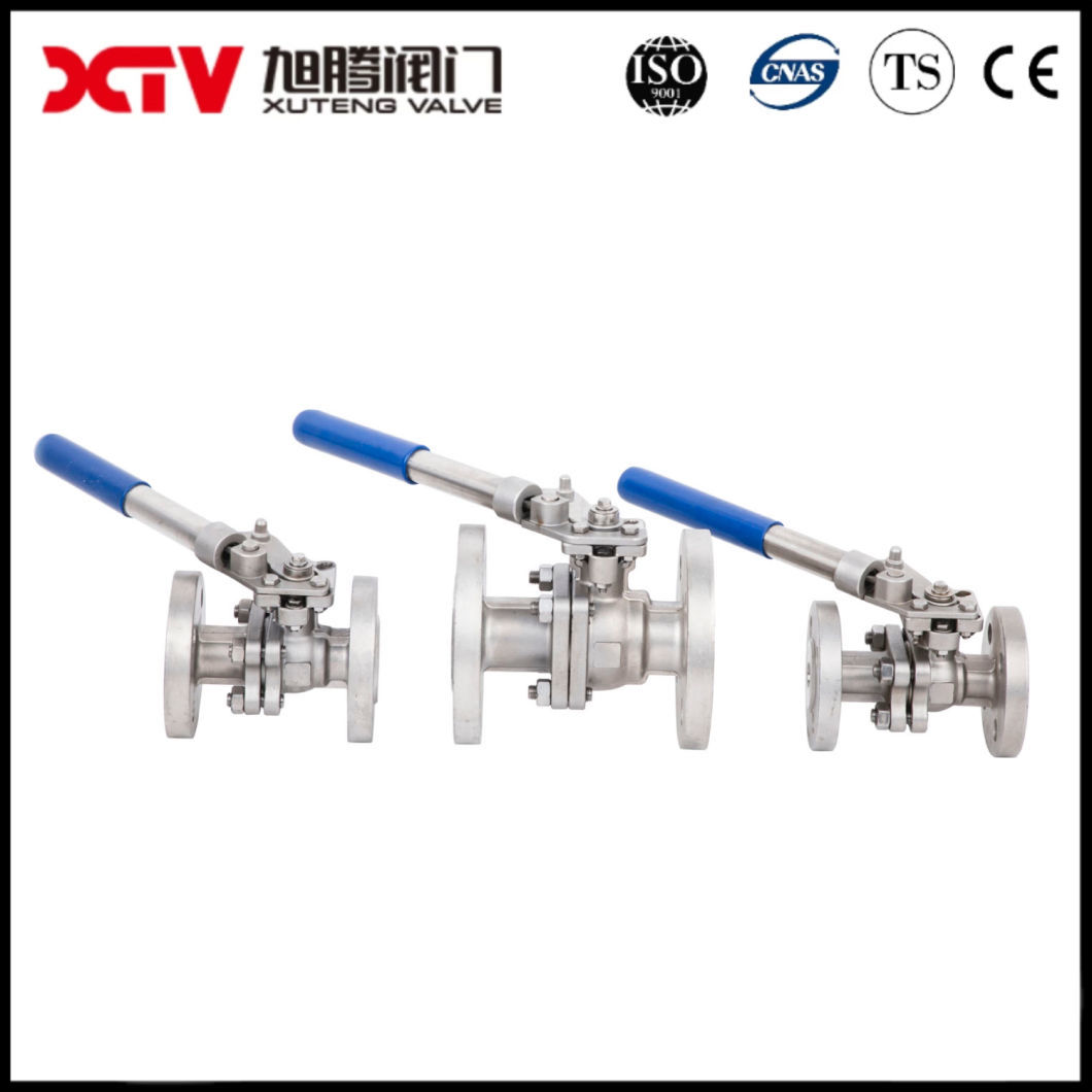 Xtv Industrial Equipment Stainless Steel Spring Return Handle Flange Ball Valve