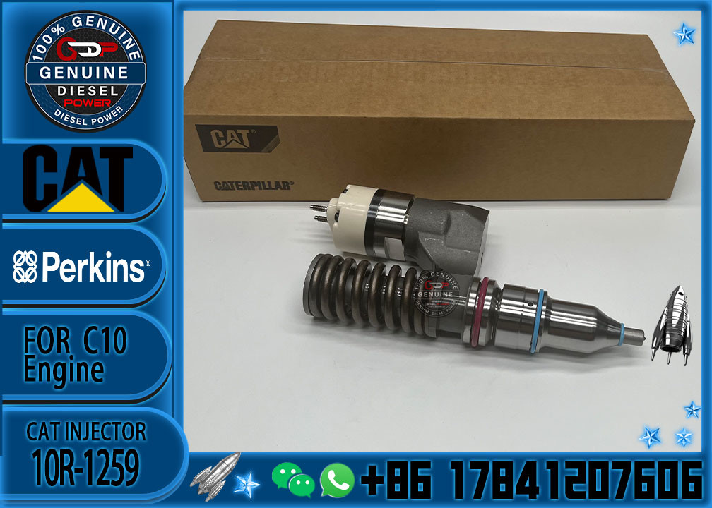 Genuine Quality Brand New Diesel Fuel Injector 10R-1259 10R1259 for Caterpillar CAT C10 engine