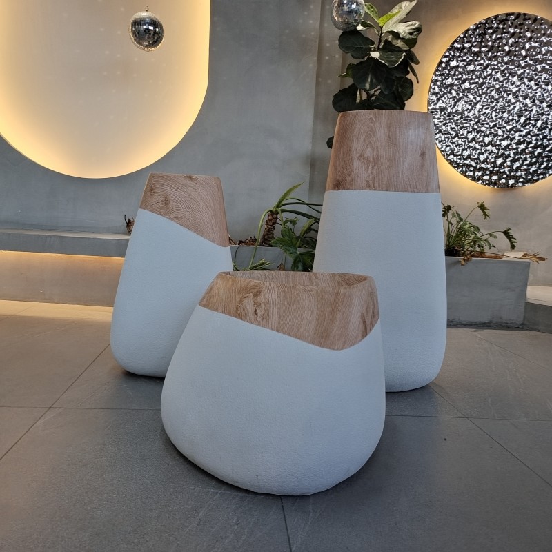 Fiberglass Large Resin GRP Planter Box For Garden Indoor And Outdoor Decor