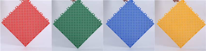 Suspended Polypropylene Interlocking Sports Tiles For Basketball Court