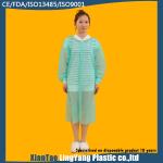 Elastic Cuff Waterproof Disposable Non Woven Lab Coat Puncture Resistant