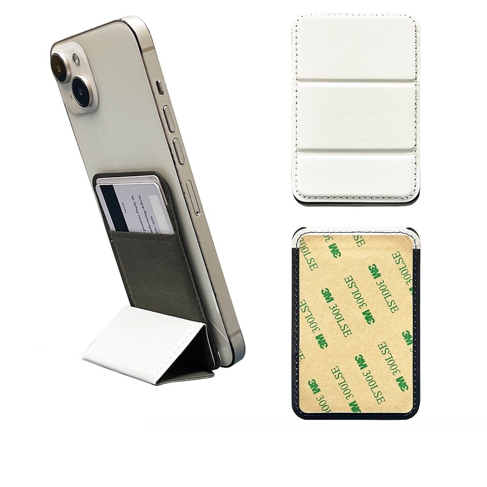 Double Row Heat Transfer Sublimation Phone Card Holder Stand Folding Design