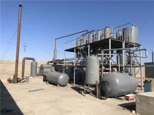 Quality 10t Per Day Used Motor Oil Recycling To Diesel Fuel Oil Distillation Plant wholesale