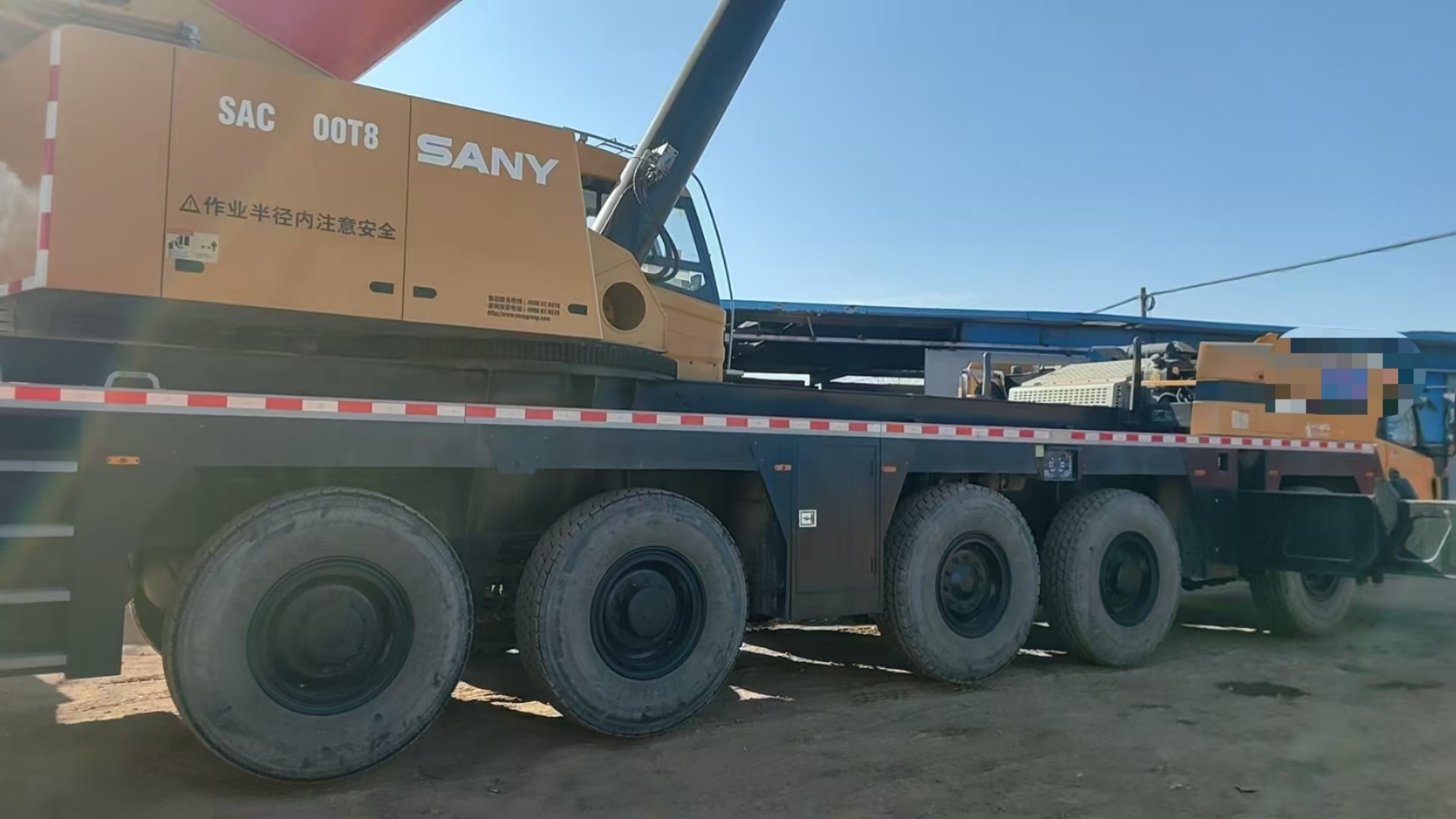 SANY Official 160 Ton Mobile Crane SAC1600T8 Used Truck Cranes Date of Production 2021 Year Max Working Height 85.5m