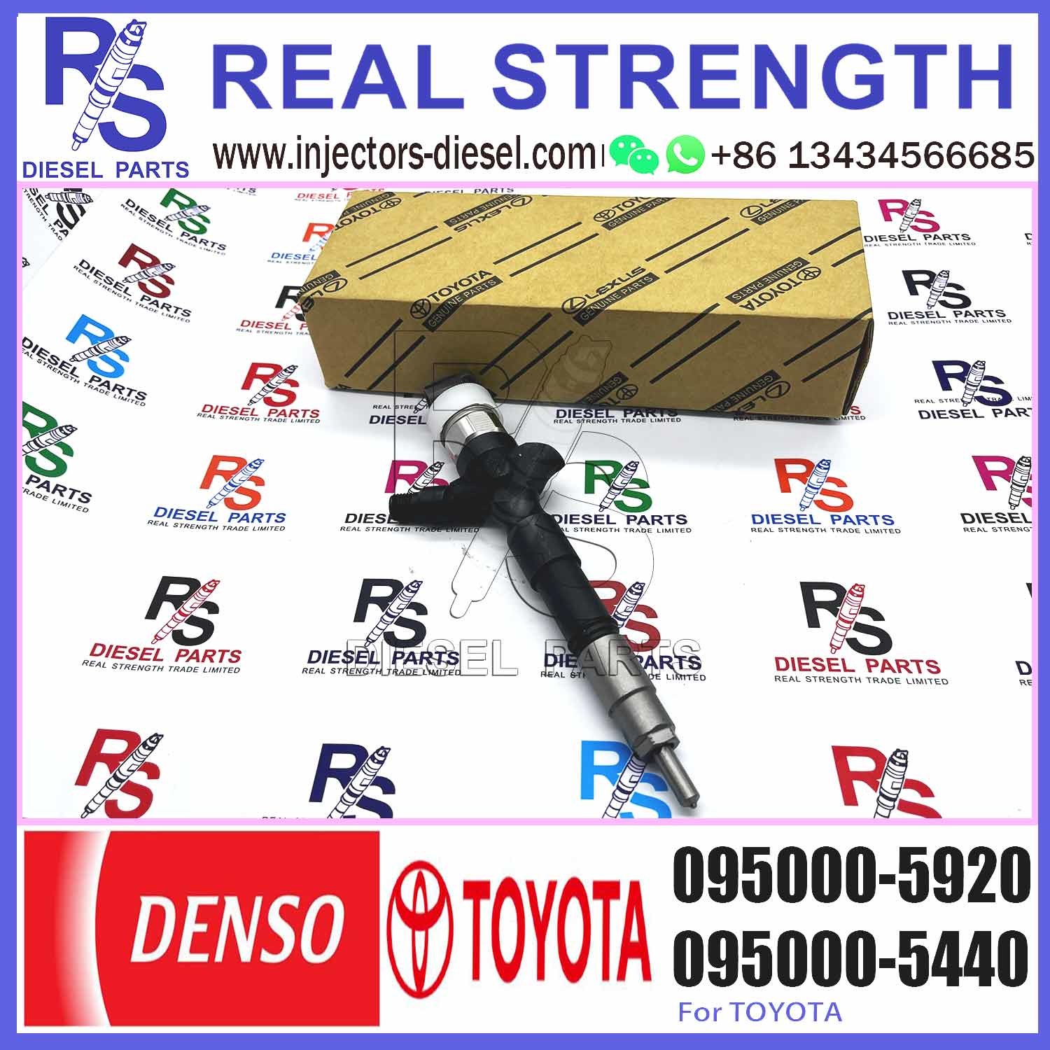 Common Rail Injector 23670-30110 095000-6180 095000-5920 for Diesel Engine 1KD-FTV