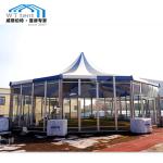 Colorful Glass Circus High Peak Tent Temporary Structure For Trade Events