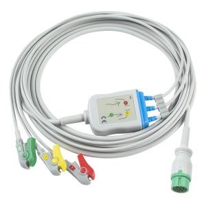 Quality For Biolight Q3 ECG Cable For Biolight Q5 A Q S Series 3 Lead IEC Grabber In Oximax Tech wholesale