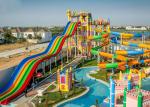 Customize High Speed Long Fiberglass Water Slide Outdoor Play Equipment