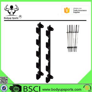 Quality Vertical Barbell Storage Rack , Barbell Weight Rack Cast Iron Material wholesale