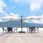 Foldable Outdoor Sunshade Parasol Large Aluminum Garden Umbrella for Hotel