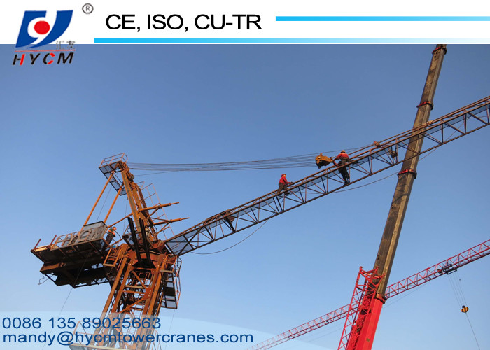 QTD63 Luffing Jib Tower Crane with 25m Boom and 6.0ton Max. Load