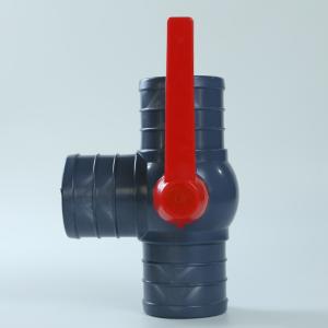 Quality UV Resistant PVC Three Way Valve Blue Black PVC Water Valve ODM wholesale