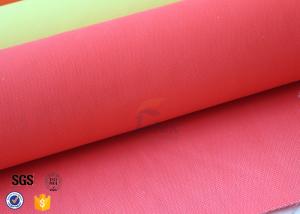 Quality Acrylic Coated Fiberglass Fire Blanket Fabric Red 490GSM Welding Sparks Shield wholesale