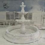 Marble Modern Fountain Egypt Beige Three Tier Garden Fountains Natural Stone