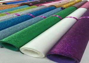 Quality Wall Decoration Fine Glitter Fabric , Colorful Sparkle Thick Glitter Fabric wholesale