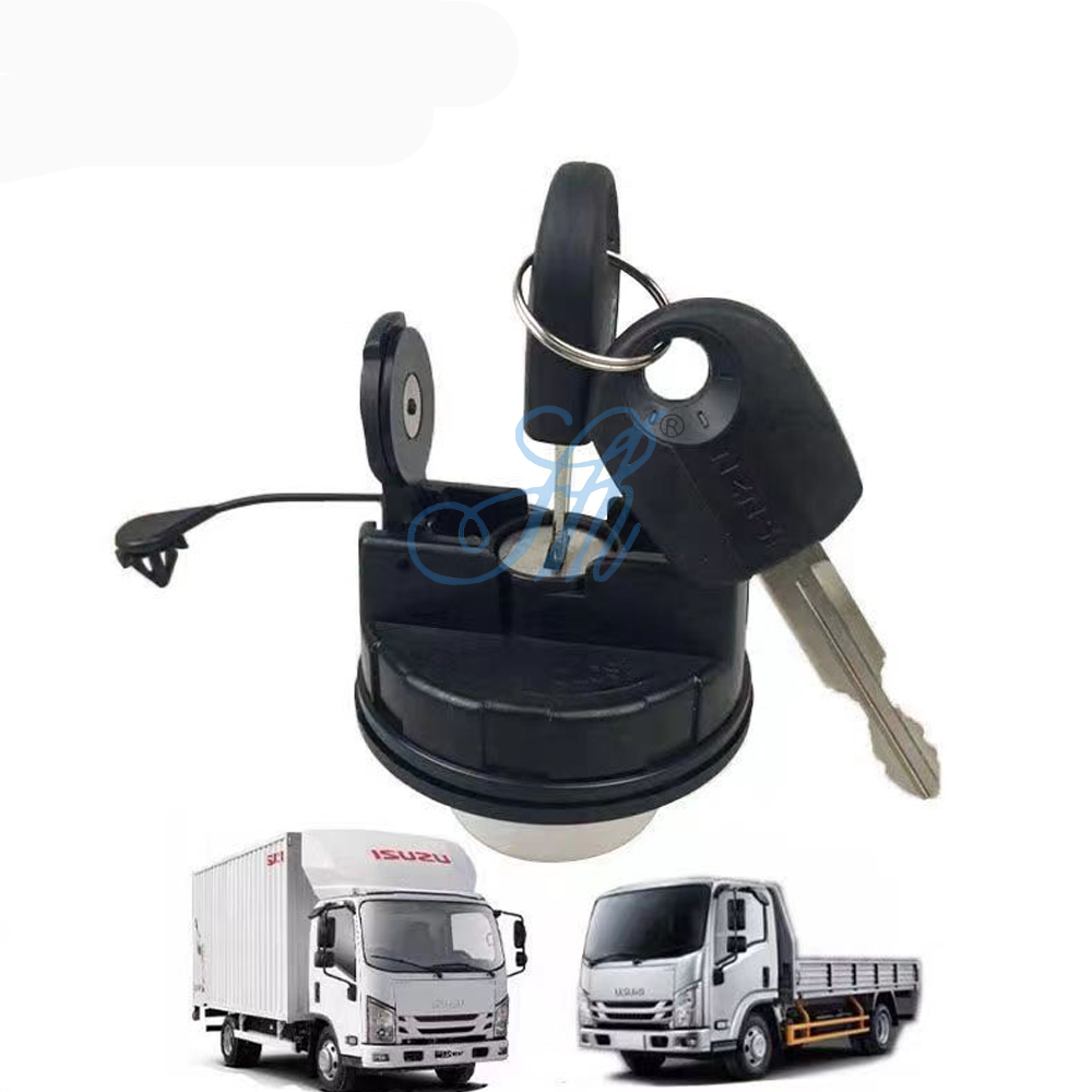 Truck Fuel Tank Cover for ISUZU JMC Trucks DMAX TFR TFS NHR NKR 100P 600P Lock and Key