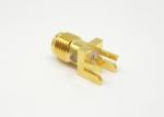 SMA Solder Type Straight PCB Mount RF Coax Connector