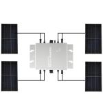 Aluminum Alloy Solar Panel Micro Inverter Silver Wifi 1600W Household Solar