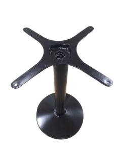 Quality Black Wrinkle Powder Coated Bistro Table Base Round Metal Table leg For Dining Table wholesale