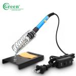 60w Soldering Iron Kit Temperature Adjustable Plastic Aluminum Alloy Green K010