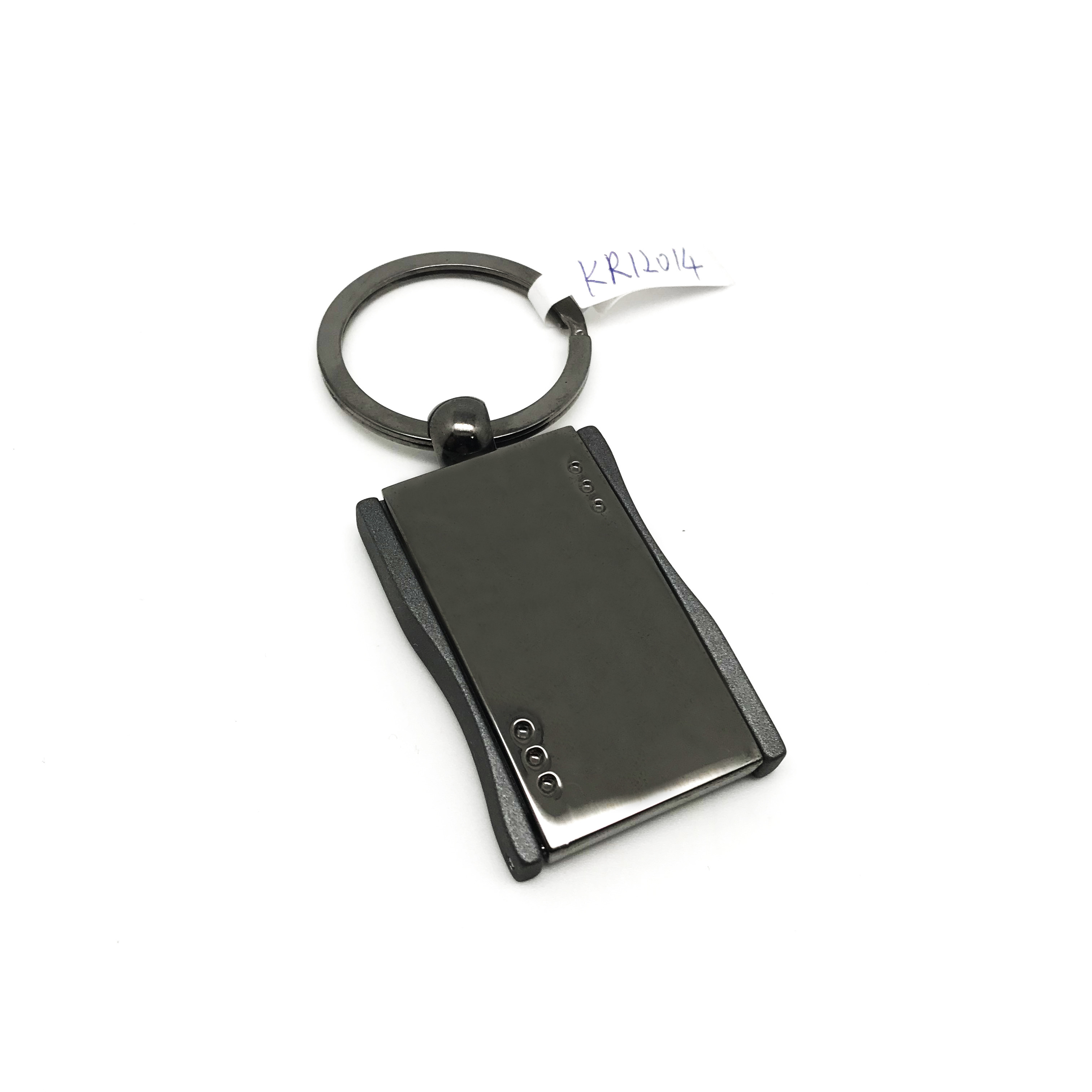 OEM/ODM Metal Keychain Holder for Black Gun with Customized Logo Available