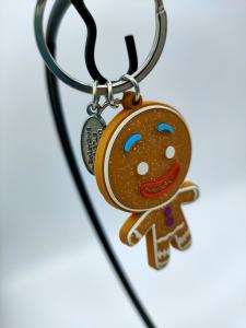 Quality Gingerman PVC Key Holder , Soft Rubber Keychain Bright Color Nonfading wholesale