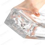Glass Body Material 500ml Mountain Shape Bottom Vodka Whisky Bottle for Other