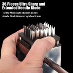 Hot 36-Blade Manual Meat Tenderizer Durable Kitchen Tool for Tenderizing Steak
