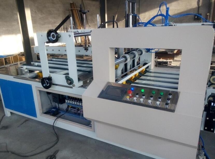 Folding Gluing Electric Driven Carton Box Forming Machine For 2600mm