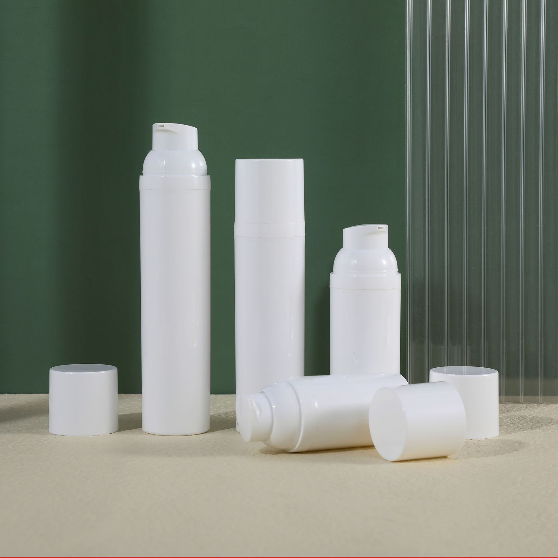OEM/ODM Acceptable Airless Press Pump Bottle Empty Airless Spray Bottle 15ml 30ml 50ml 80ml 100ml for Skincare and Perfume