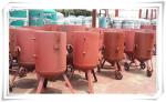 Derusting Media Bead Blasting Equipment , Open Mobile Sandblasting Equipment