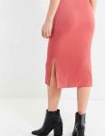 Women Summer Pink Dress Elegant Sexy Side Slit Bodycon Dress With Bow