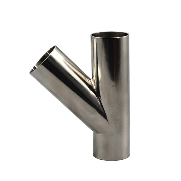Casting RTS Stainless Steel 304 316 Sanitary Lateral Tee Pipe Fitting 45 degree