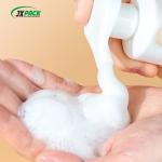 White Eco Friendly PET Foaming Face Wash Bottle For Face Cleansing / Hand