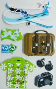 Quality Waterproof Travel Design Handmade 3D Stickers Colorful For Kids Funny Toys wholesale