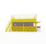 Galvanized Steel Square Tubes Steel Coffee Shop Container Modern 20ft Prefabrica