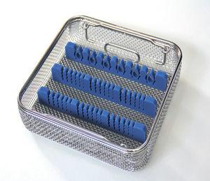 Quality Welded / Perforated Endoscopes Sterilization Trays , Sterilization Baskets Stainless Steel wholesale