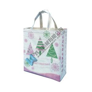 Quality Wholesale non-woven top quality custom glitter tote shopping bag for Christmas Festival wholesale