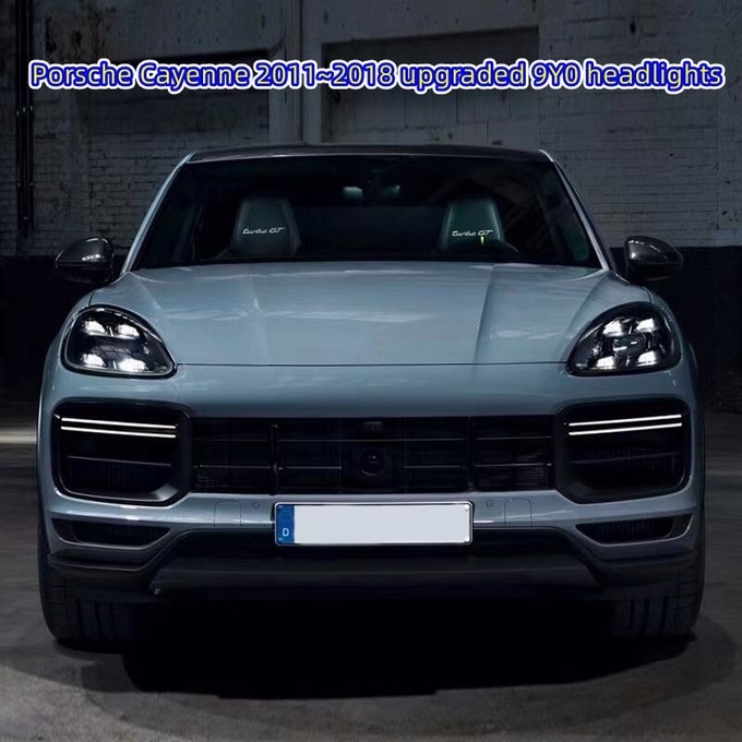 12V LED Headlights For Porsche Cayenne 2011-2018 958.1/958.2 Upgrade 9Y0 Plug And Play