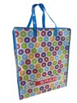 Supermarket colorful green recyclable PP woven shopping bags