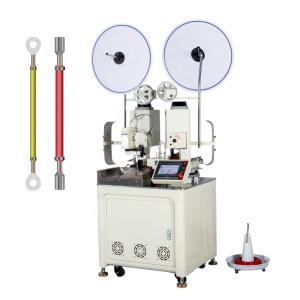 China Electric Wire Cable 2 Sided Fully Automatic Crimping Machine Stripping And Cutting on sale