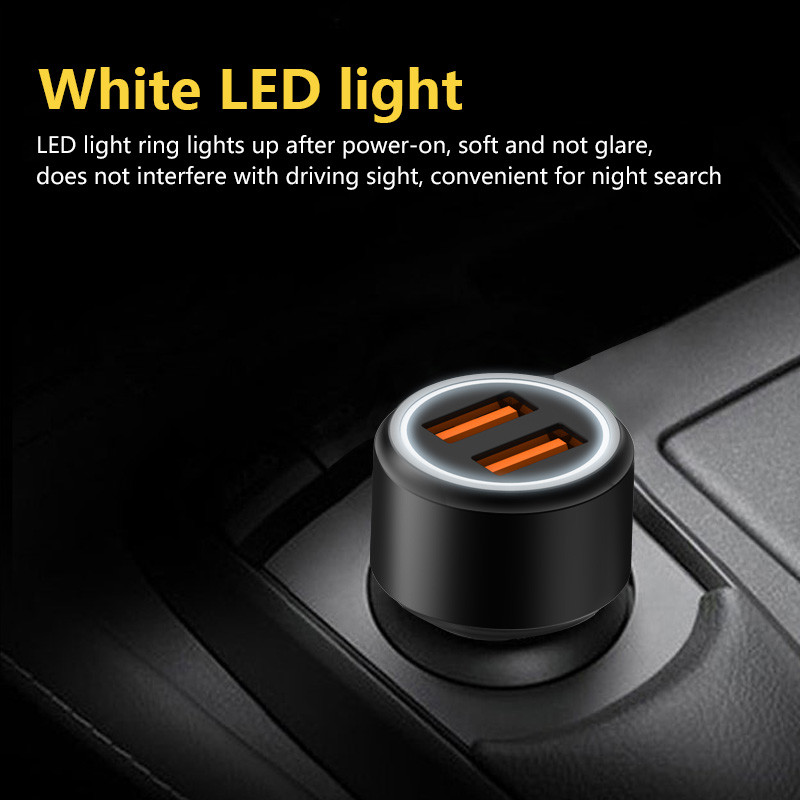 FQC18-1 Dual QC3.0 USB CAR CHARGER Universal Compatible USB CAR CHARGER for all electronics cheap price