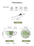 Floral Cups Porcelain Tea Cups And Saucers Set 200ml Capacity For English